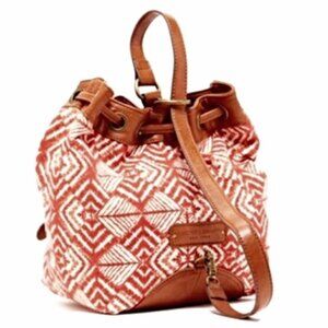 Lucky Brand Bali Hibiscus Sling Bucket Bag- New